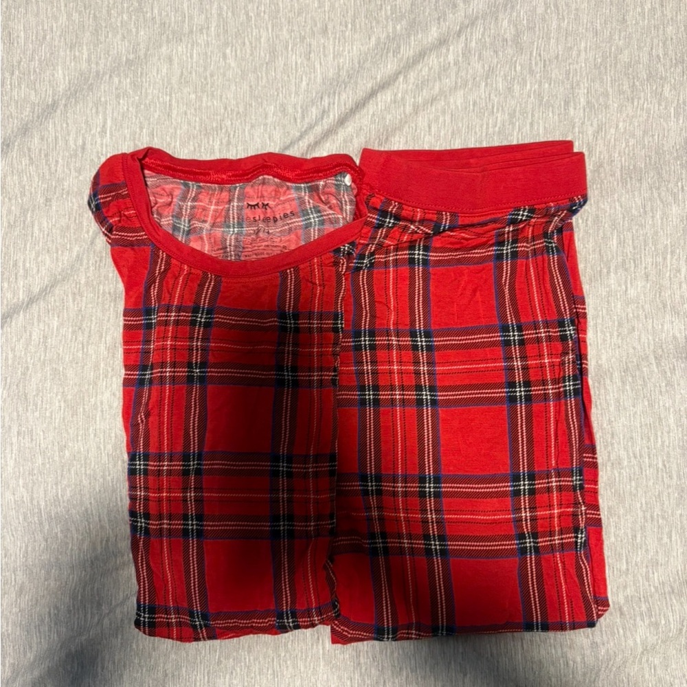 Red Plaid Little Sleepies Pajama Set
